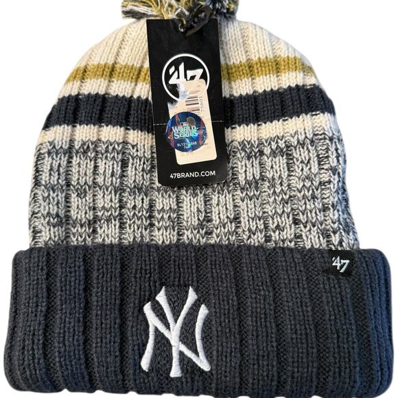MLB World Series New York Yankees Beanie Hat NWT - Picture 1 of 3